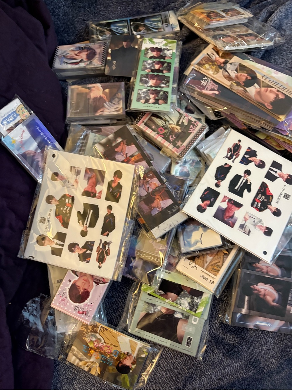 K-Pop Photocard and Sticker Collection - Assorted Multi-Color